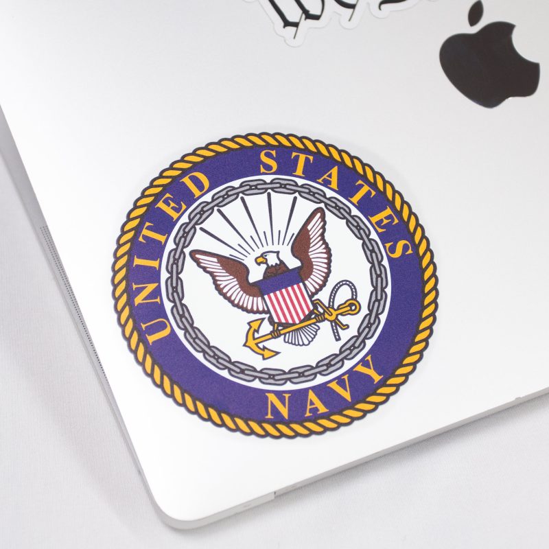 Navy decal - blue